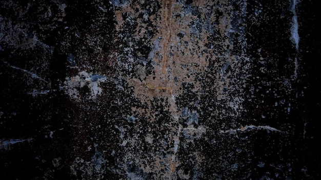 Gruselige dunkle Wand voller Flecken und Kratzer, kann als Hintergrund verwendet werden