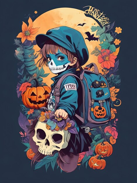 Gruselige Halloween-Spaß-T-Shirt-Kollektion für Kinder