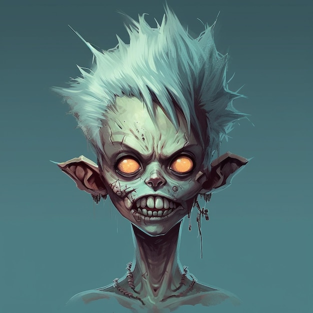 Gruselige Zombie-Illustration