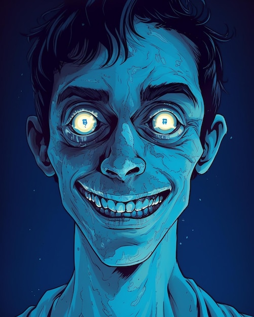 Gruselige Zombie-Illustration