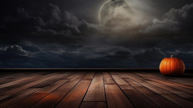 Gruseliger Halloween-Hintergrund mit leeren Holzplanken, dunklem Horrorhintergrund