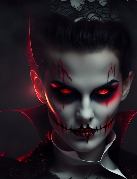Gruseliger Halloween-Vampir