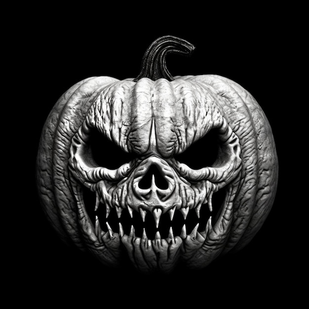 Gruseliger Jack O Lantern Halloween-Kürbis