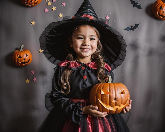 Gruseliges Kinder-Süßes oder Saures-Halloween-Kostüm