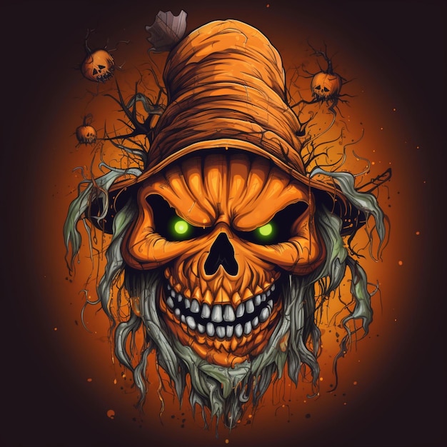 gruseliges und cooles Halloween-Design