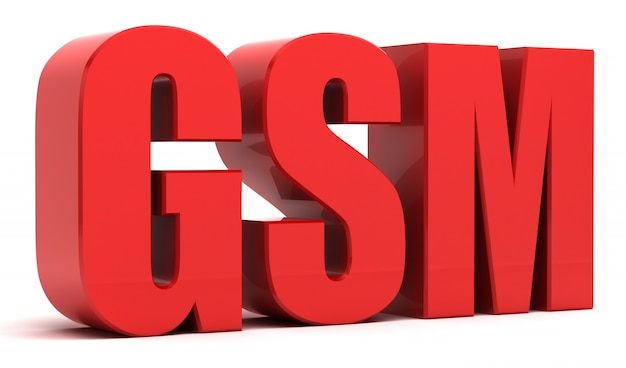 GSM 3d Text