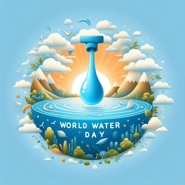 Água ao redor da Terra para o Dia Mundial da Água