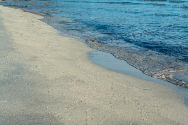 Água cristalina na praia