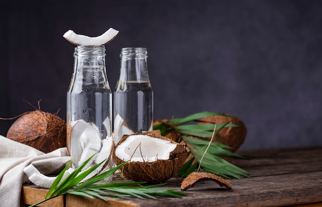 Água de coco fresca saudável natural