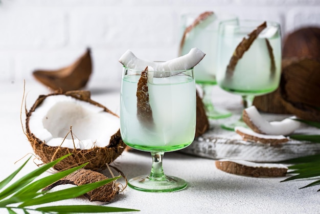 Água de coco fresca saudável natural