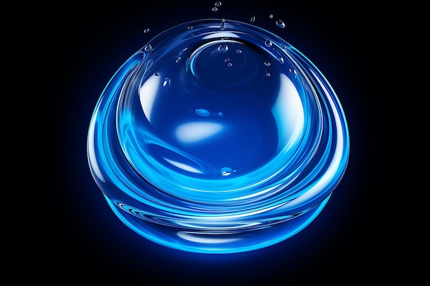Água líquida com bolhas de fundo transparente
