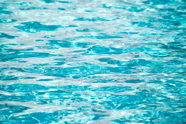 Água no fundo da piscina com onda abstrata de alta resolução ou textura ondulada