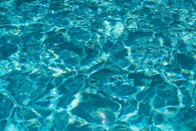 Água no fundo da piscina com onda abstrata de alta resolução ou textura ondulada