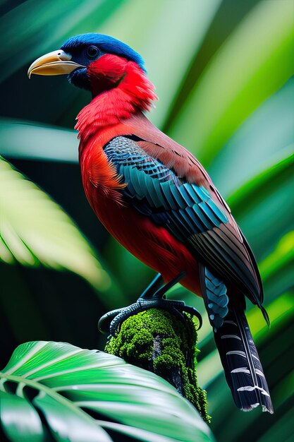 el guacamayo azul y amarillo