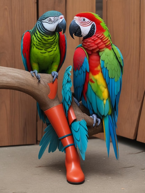 Foto guacamayo jacinto en un terreno en el hábitat natural brasil salvaje observación de aves silvestres brasileñas más grande