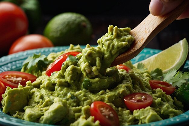 Foto guacamole-dipping-aktion