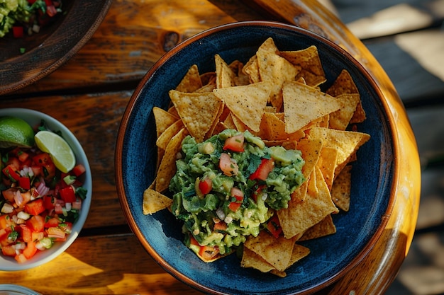 Guacamole mexikanisches Essen KI-generiert