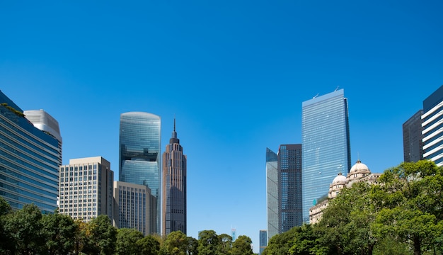 Guangzhou Financial District Plaza Architectural Landscape Edificio de oficinas