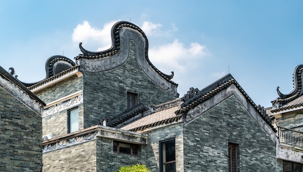Guangzhou Lingnan alte Gebäude und Häuser