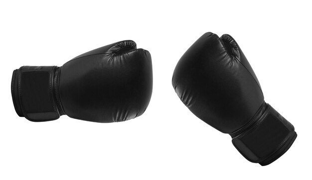 Guantes de boxeo aislados sobre fondo blanco