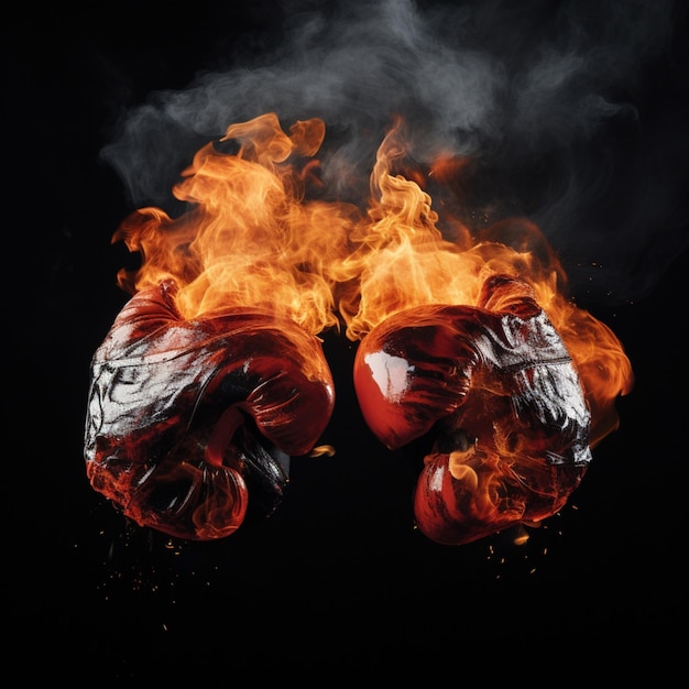 guantes de boxeo contra incendios