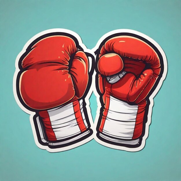 Guantes de boxeo de fondo vectorial