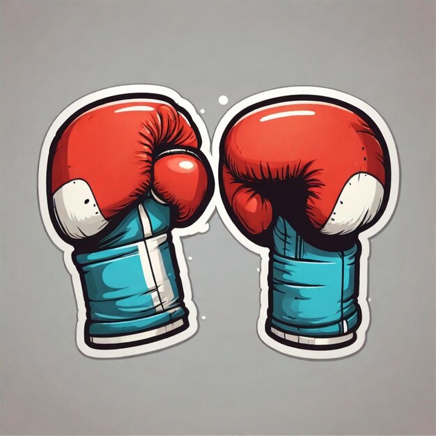 Guantes de boxeo de fondo vectorial