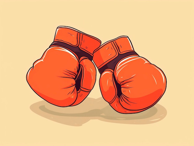 Guantes de boxeo Ilustración vectorial de un par de guantes de boxeo