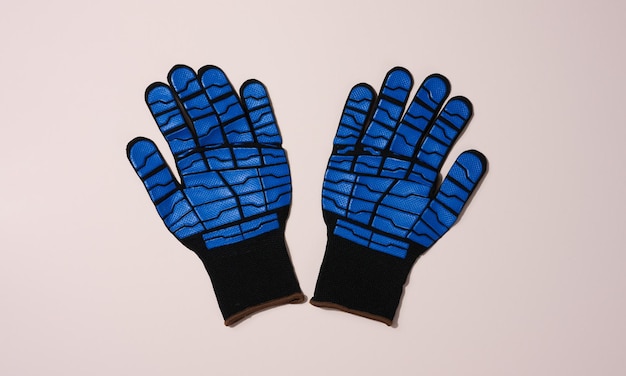 Guantes de punto con revestimiento de látex gofrado para proteger contra cortes y daños mecánicos