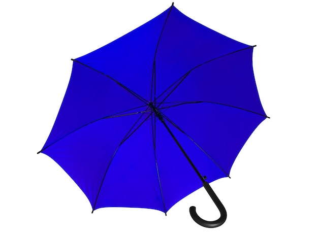 guarda-chuva aberto azul