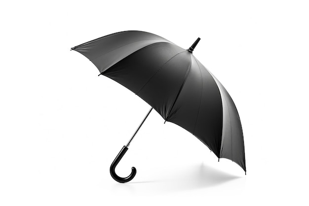 Guarda-chuva preto transparente isolado proteção contra chuva AI