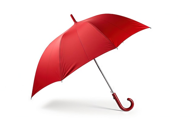 Guarda-chuva vermelho em fundo branco
