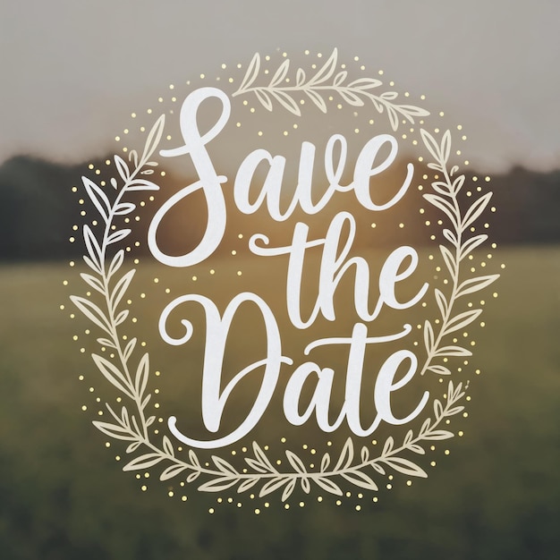 Guarde la fecha de la invitación de la boda
