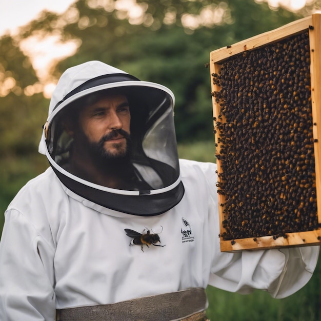 Foto los guardianes de la colmena un retrato de los apicultores