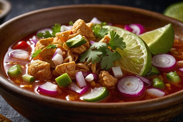 Las guarniciones de pozole añaden crujiente