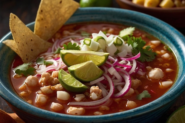 Guarnições de Pozole que melhoram o sabor