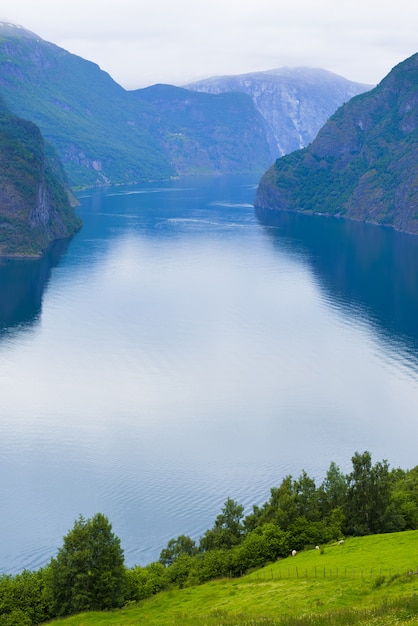 Águas do Aurlandsfjord, Noruega