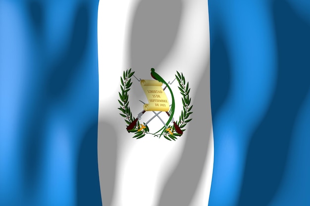 Guatemala ondulou a bandeira do país