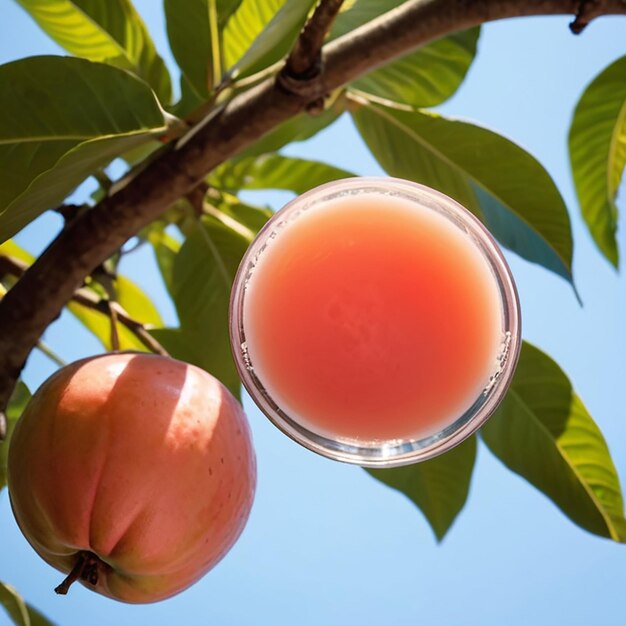 Guava-Saft-Foto mit KI-Generator