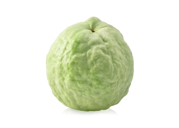 Guavenfrucht lokalisiert auf weißem Hintergrund.