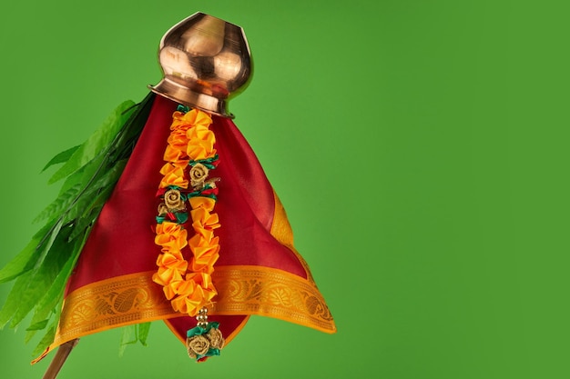 Foto gudi padwa celebração do ano novo lunar da índia