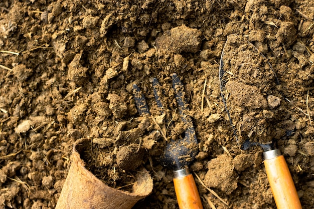 Gülle oder Kuhdung für Anbau und Landwirtschaft.