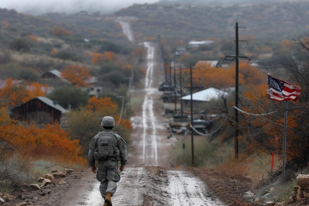 Guerra Civil Americana Protestos contra a política de imigração Emigrantes protegem a fronteira do Texas.