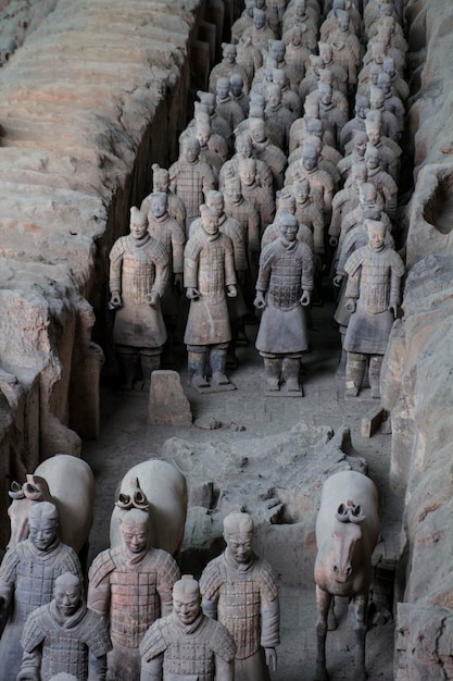 Guerreiros de terracota em Xian, China