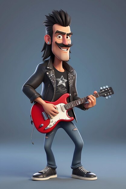 Guía de ilustraciones de animación 3D de personajes de dibujos animados de Rockstar