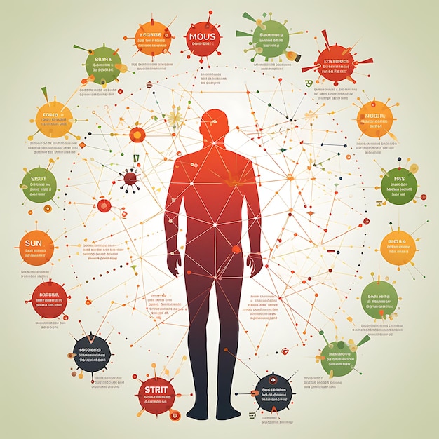 Guía ilustrada que compara los síntomas de diversas enfermedades y afecciones médicas para un diagnóstico preciso