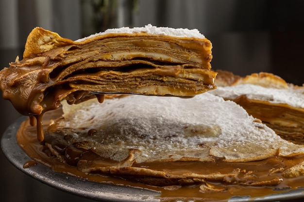 Guia passo a passo para fazer panquecas argentinas com doce de leite Uma deliciosa receita de café da manhã ou sobremesa