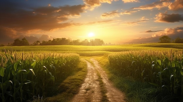 Guiado por caminos iluminados por el sol Un viaje de iluminación