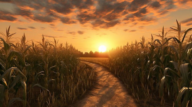 Guiado por caminos iluminados por el sol Un viaje de iluminación