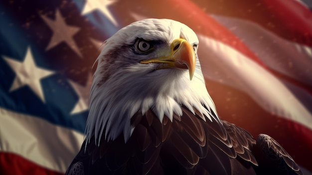 Águila americana IA generativa